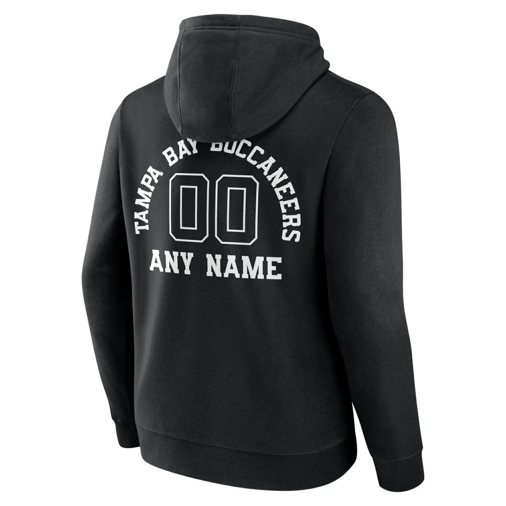 Tampa Bay Buccaneers Personalized Name & Number Pullover Hoodie Black