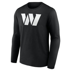 Washington Commanders Personalized Name & Number Monochrome Long Sleeve T-Shirt Black