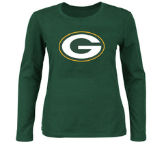 Green Bay Packers Women's Plus Size Long Sleeve T-Shirt Green