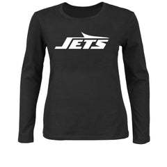 New York Jets Women's Plus Size Long Sleeve T-Shirt Black