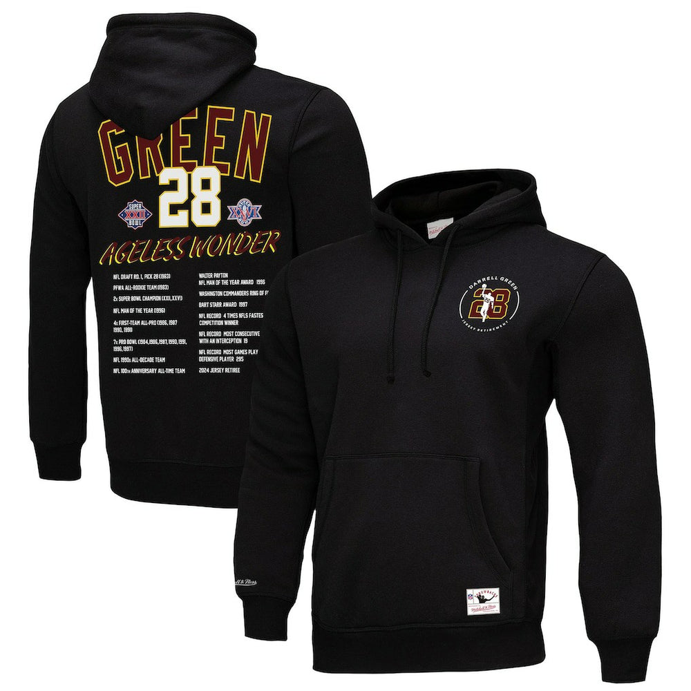 Darrell Green Washington Commanders Ageless Wonder Pullover Hoodie Black
