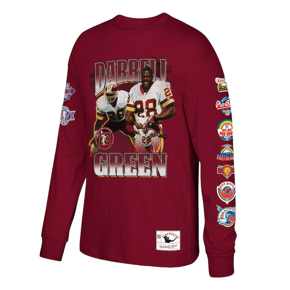 Darrell Green Washington Commanders Player Graphic Long Sleeve T-Shirt Burgundy