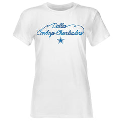Dallas Cowboys Women's Thunderstruck Foil T-Shirt White