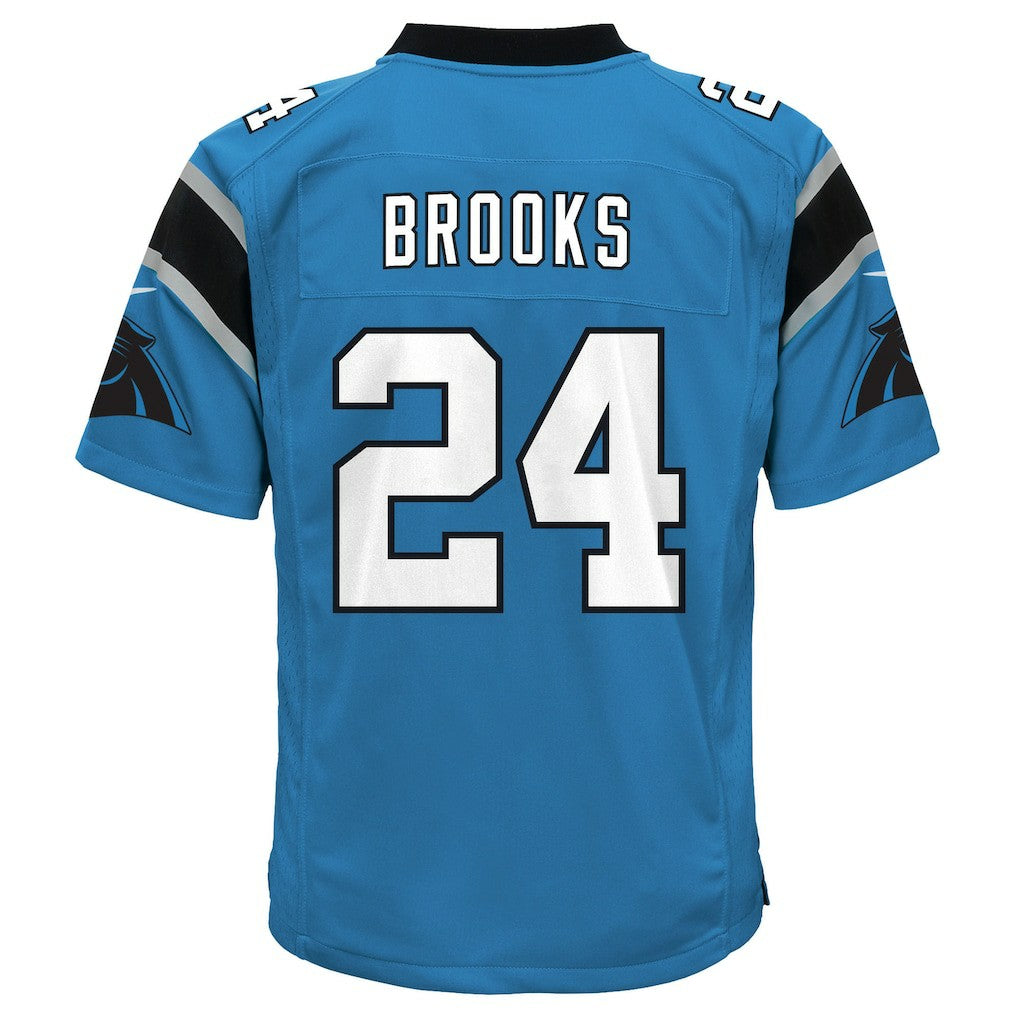 Jonathon Brooks Carolina Panthers Youth Game Jersey Blue