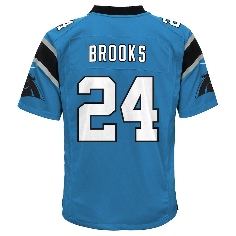 Jonathon Brooks Carolina Panthers Youth Game Jersey Blue