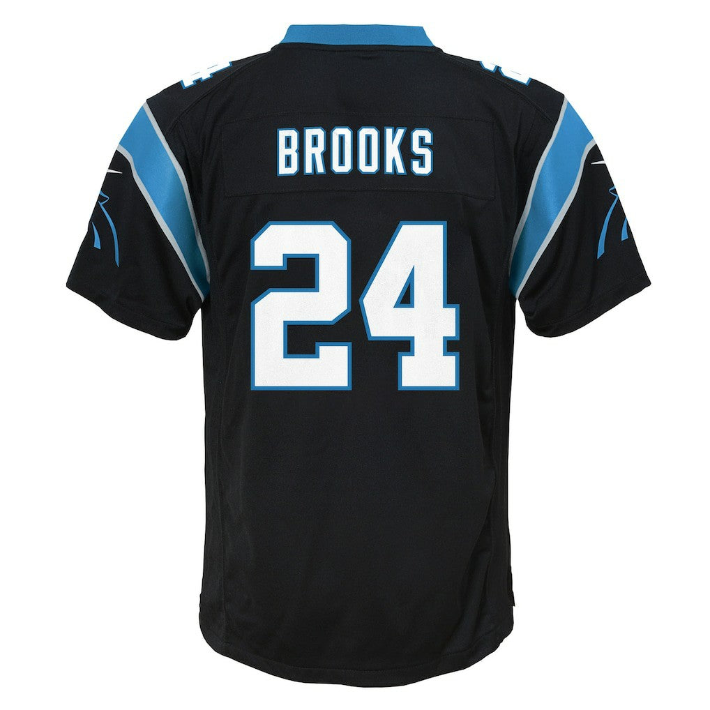 Jonathon Brooks Carolina Panthers Youth Game Jersey Black