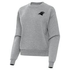 Carolina Panthers Antigua Women's Victory Pullover Sweatshirt Heather Gray