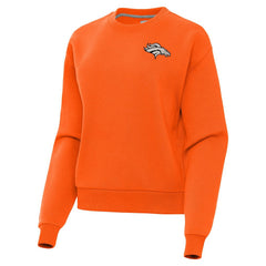 Denver Broncos Antigua Women's Victory Pullover Sweatshirt Orange