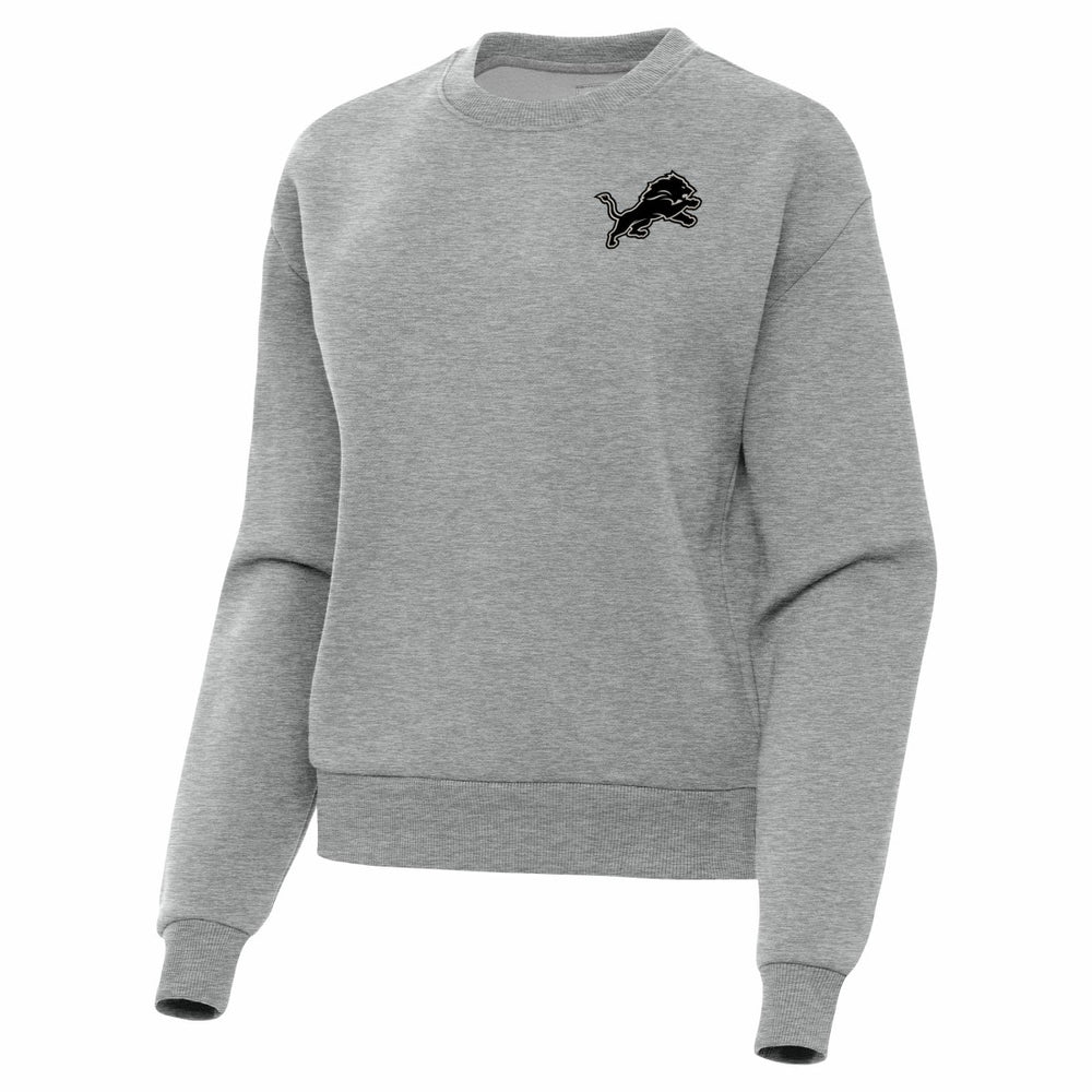 Detroit Lions Antigua Women's Victory Pullover Sweatshirt Heather Gray