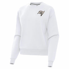 Tampa Bay Buccaneers Antigua Women's Victory Pullover Sweatshirt White
