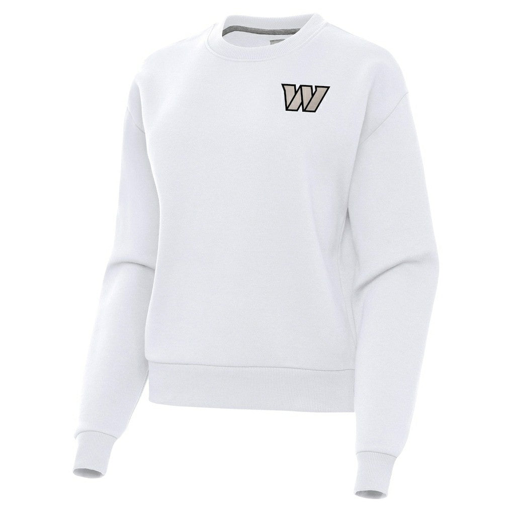 Washington Commanders Antigua Women's Victory Pullover Sweatshirt White