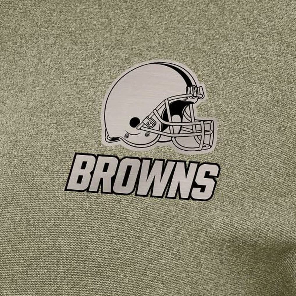 Cleveland Browns Antigua Women's Crush Quarter-Zip Top Olive