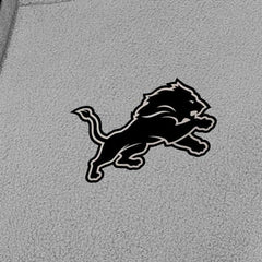 Detroit Lions Antigua Women's Brushed Carbon Figure Half-Zip Pullover Sweatshirt – Gray