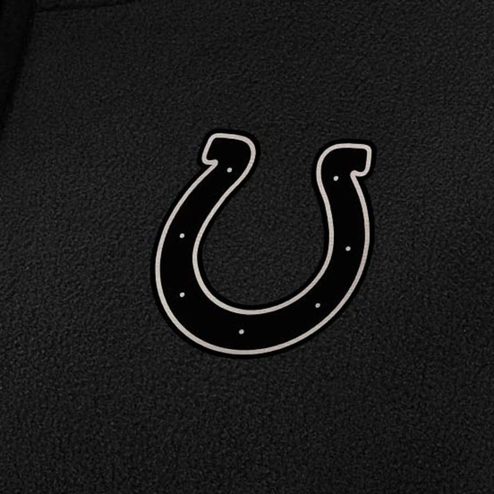 Indianapolis Colts Antigua Women's Brushed Carbon Figure Half-Zip Pullover Sweatshirt – Black