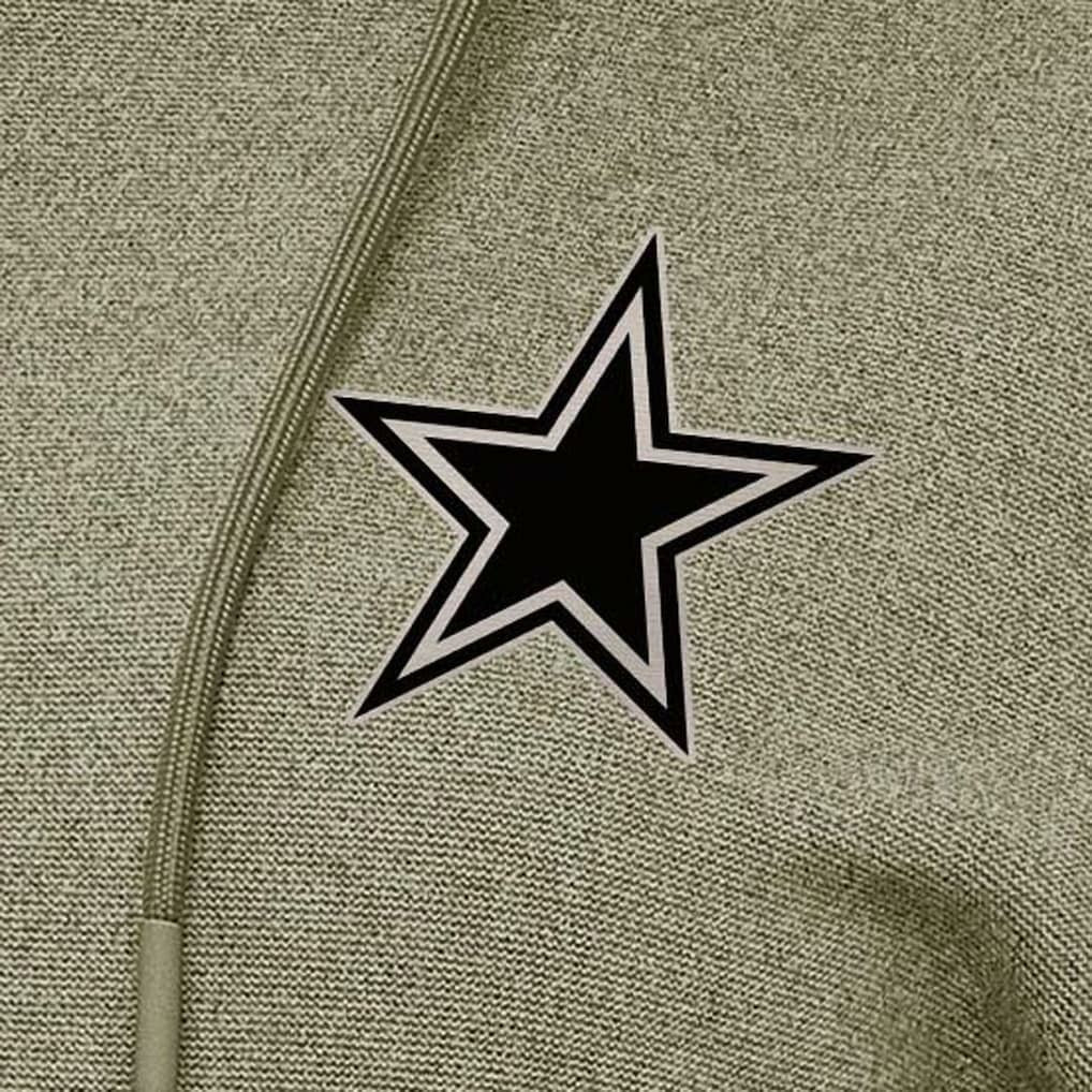 Dallas Cowboys Antigua Women's Justice Pullover Hoodie Olive