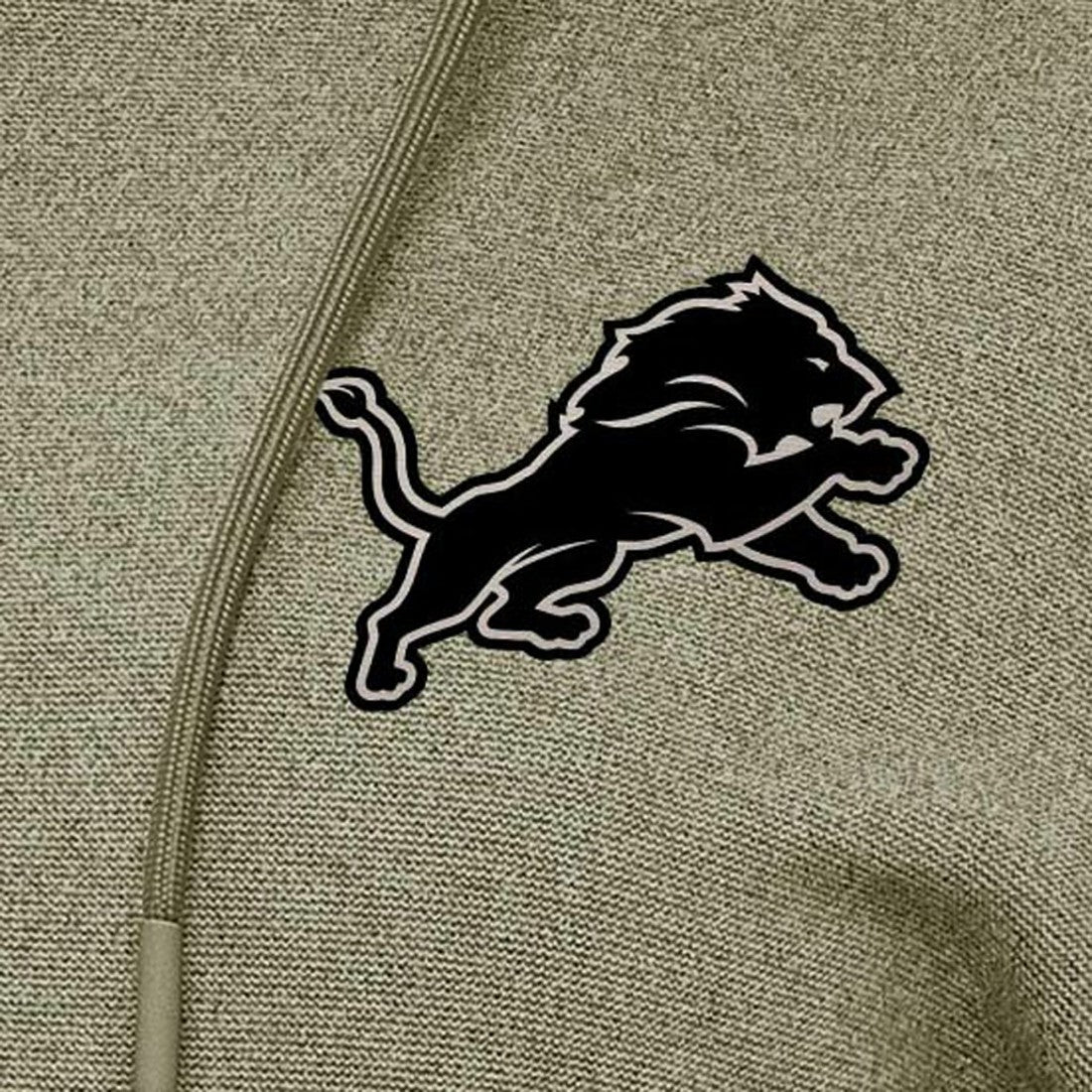 Detroit Lions Antigua Women's Justice Pullover Hoodie Olive