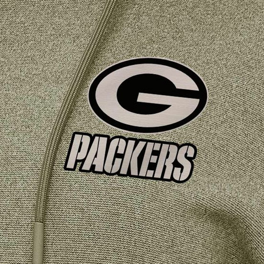 Green Bay Packers Antigua Women's Justice Pullover Hoodie Olive