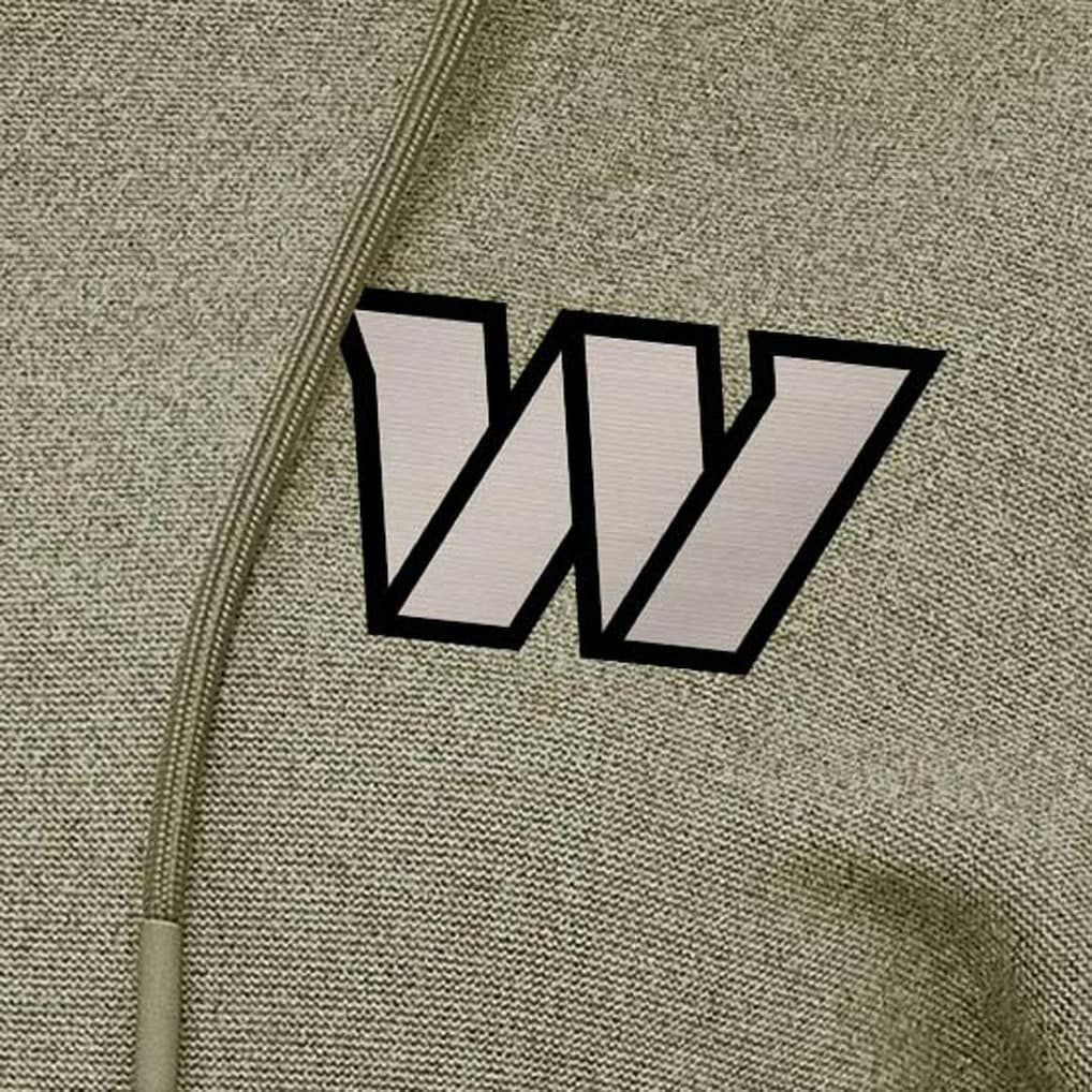 Washington Commanders Antigua Women's Justice Pullover Hoodie Olive