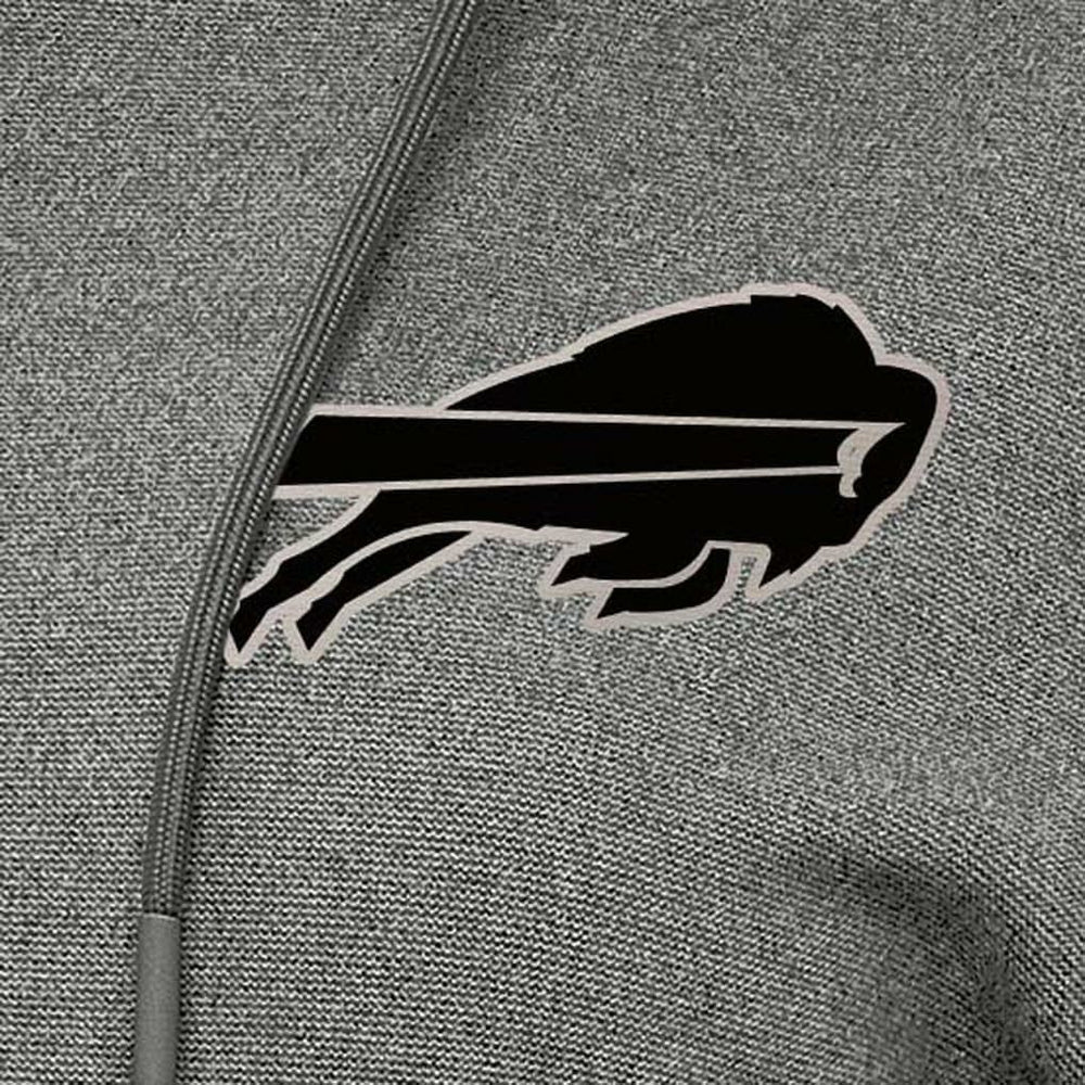 Buffalo Bills Antigua Women's Justice Pullover Hoodie Heather Black