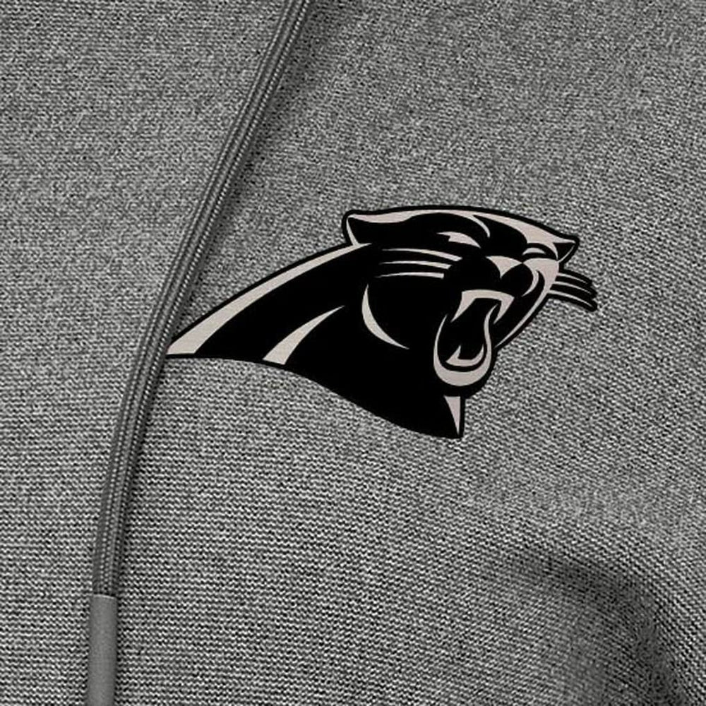 Carolina Panthers Antigua Women's Justice Pullover Hoodie Heather Black