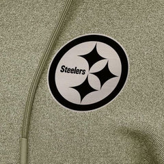 Pittsburgh Steelers Antigua Women's Justice Pullover Hoodie Olive