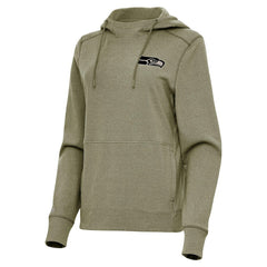 Seattle Seahawks Antigua Women's Justice Pullover Hoodie Olive