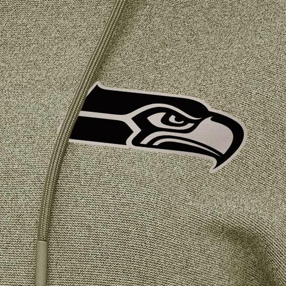 Seattle Seahawks Antigua Women's Justice Pullover Hoodie Olive