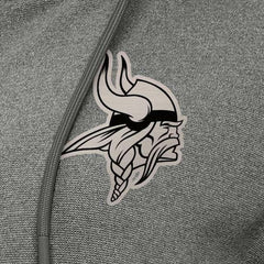 Minnesota Vikings Antigua Women's Seeker Full-Zip Hoodie Jacket Heather Black