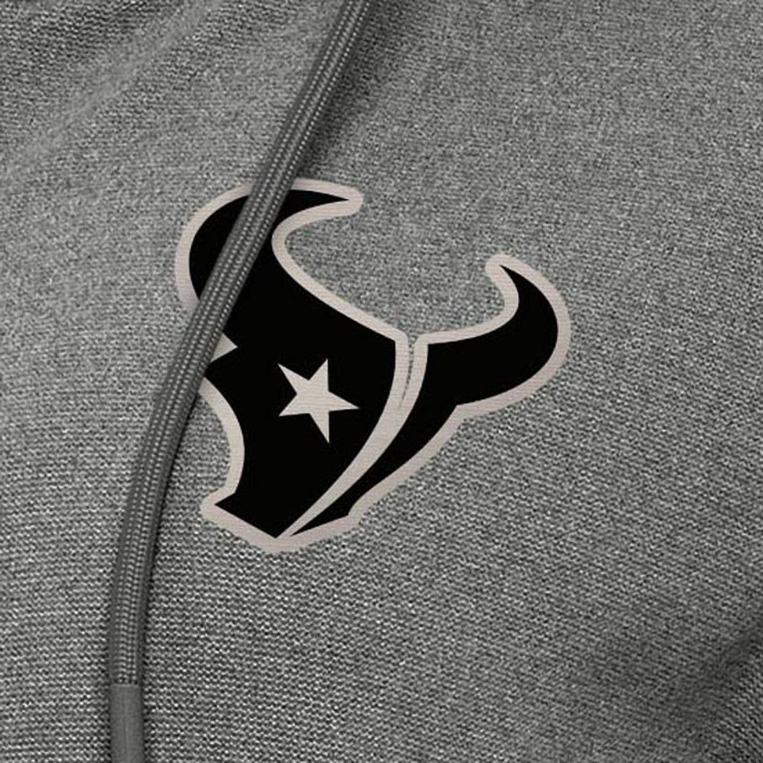 Houston Texans Antigua Women's Seeker Full-Zip Hoodie Jacket Heather Black