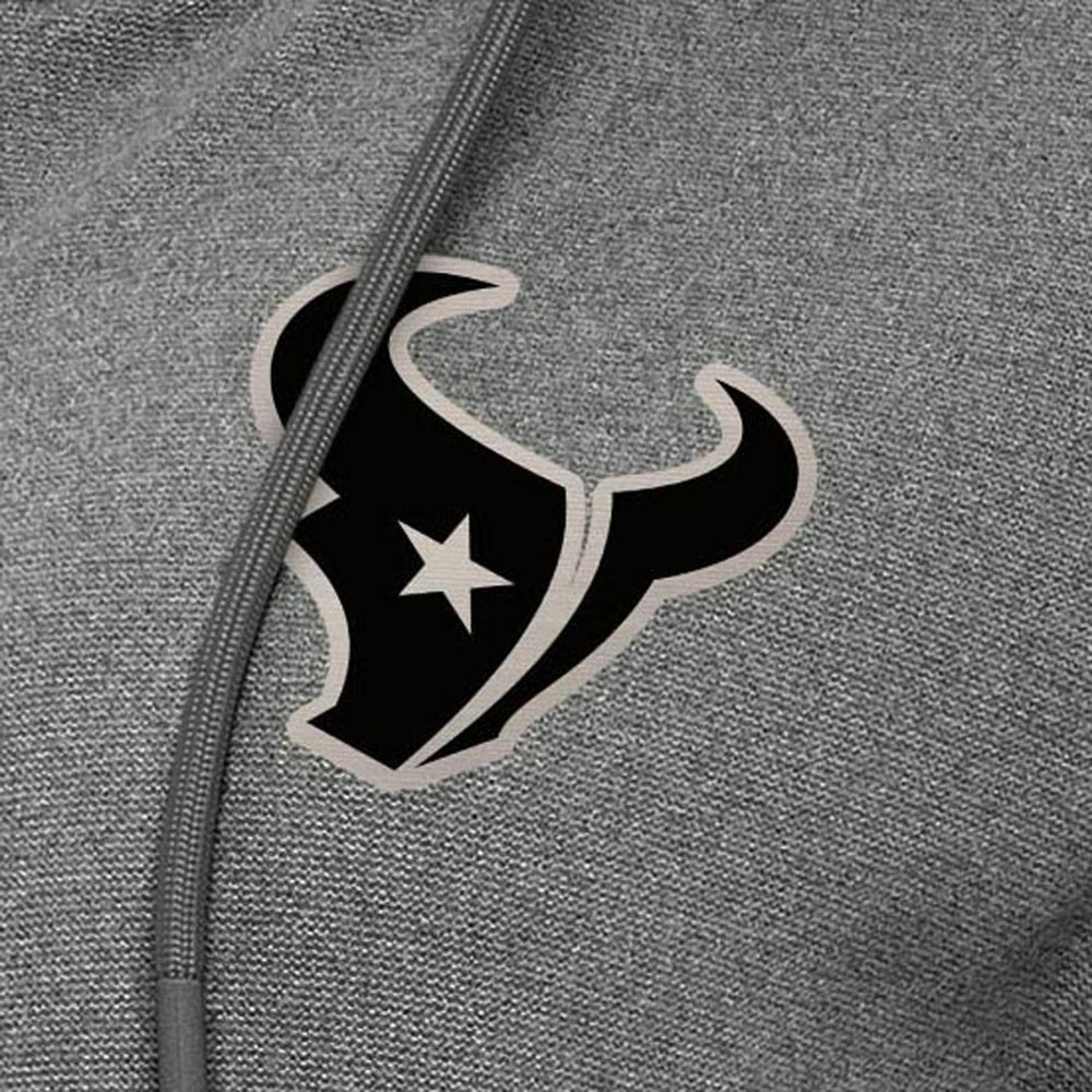 Houston Texans Antigua Women's Seeker Full-Zip Hoodie Jacket Heather Black