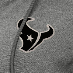 Houston Texans Antigua Women's Seeker Full-Zip Hoodie Jacket Heather Black