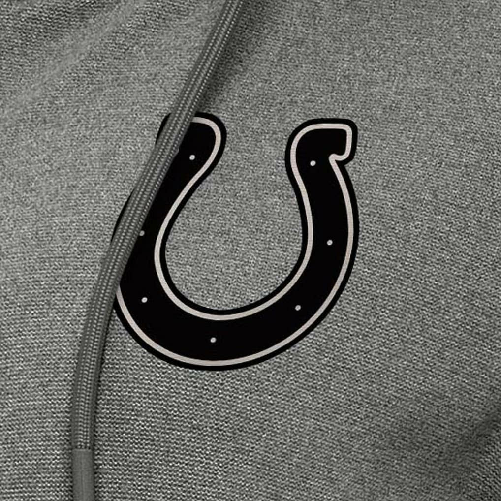 Indianapolis Colts Antigua Women's Seeker Full-Zip Hoodie Jacket Heather Black