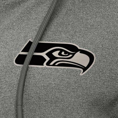 Seattle Seahawks Antigua Women's Seeker Full-Zip Hoodie Jacket Heather Black