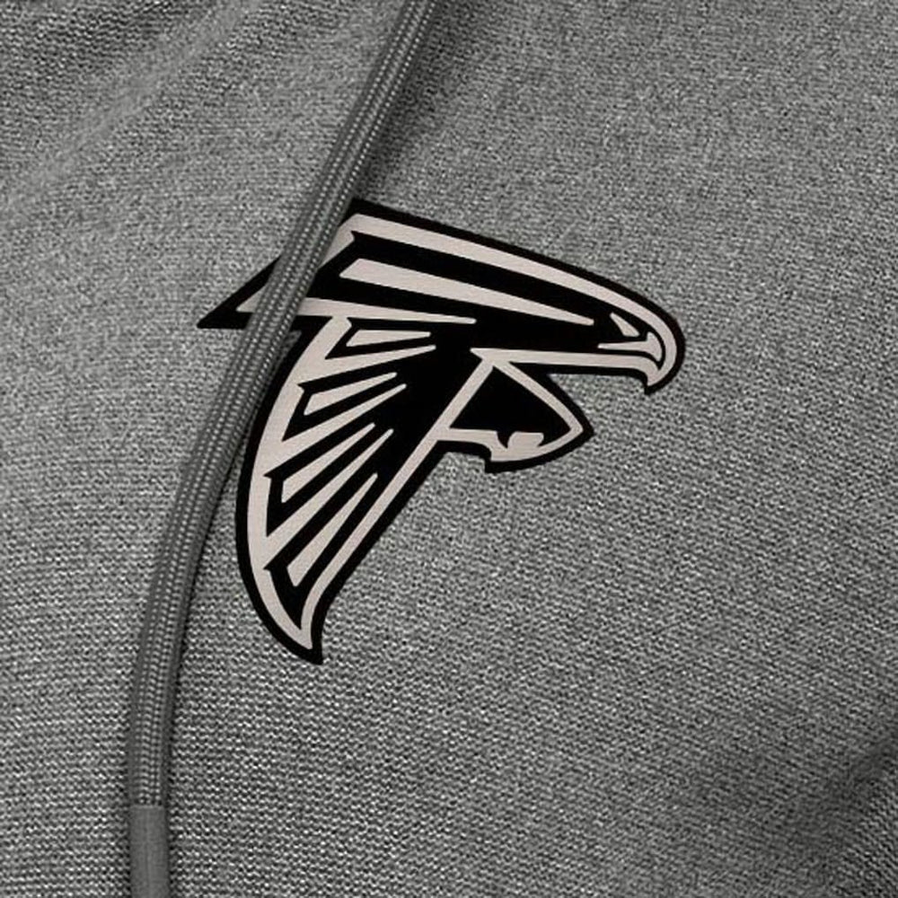 Atlanta Falcons Antigua Women's Seeker Full-Zip Hoodie Jacket Heather Black