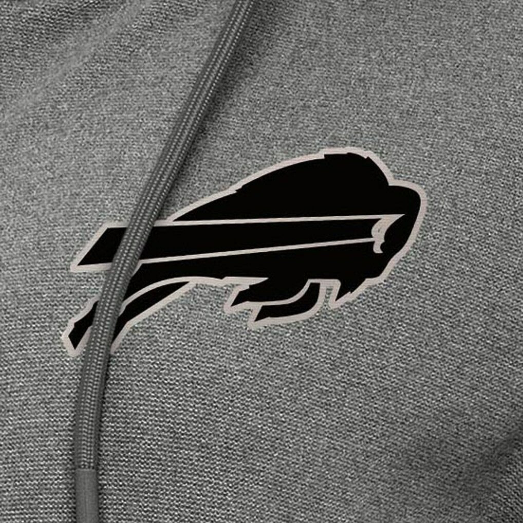 Buffalo Bills Antigua Women's Seeker Full-Zip Hoodie Jacket Heather Black