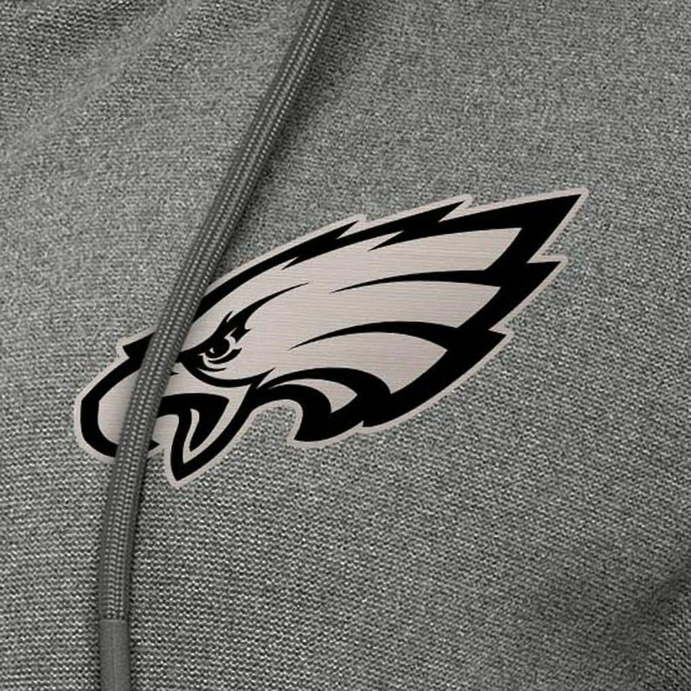 Philadelphia Eagles Antigua Women's Seeker Full-Zip Hoodie Jacket Heather Black
