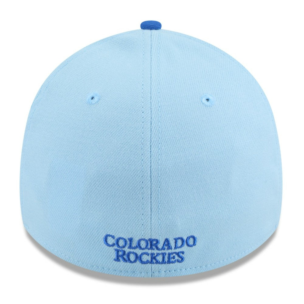 Colorado Rockies New Era 2025 Fourth of July 39THIRTY Flex Hat - Light Blue/Blue Hats