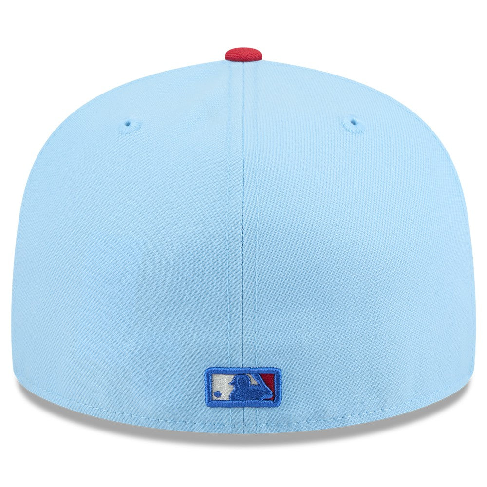 Los Angeles Angels New Era 2025 Fourth of July 59FIFTY Fitted Hat - Light Blue/Red Hats