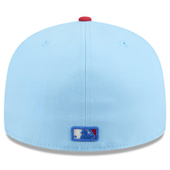Miami Marlins New Era 2025 Fourth of July 59FIFTY Fitted Hat - Light Blue/Red Hats
