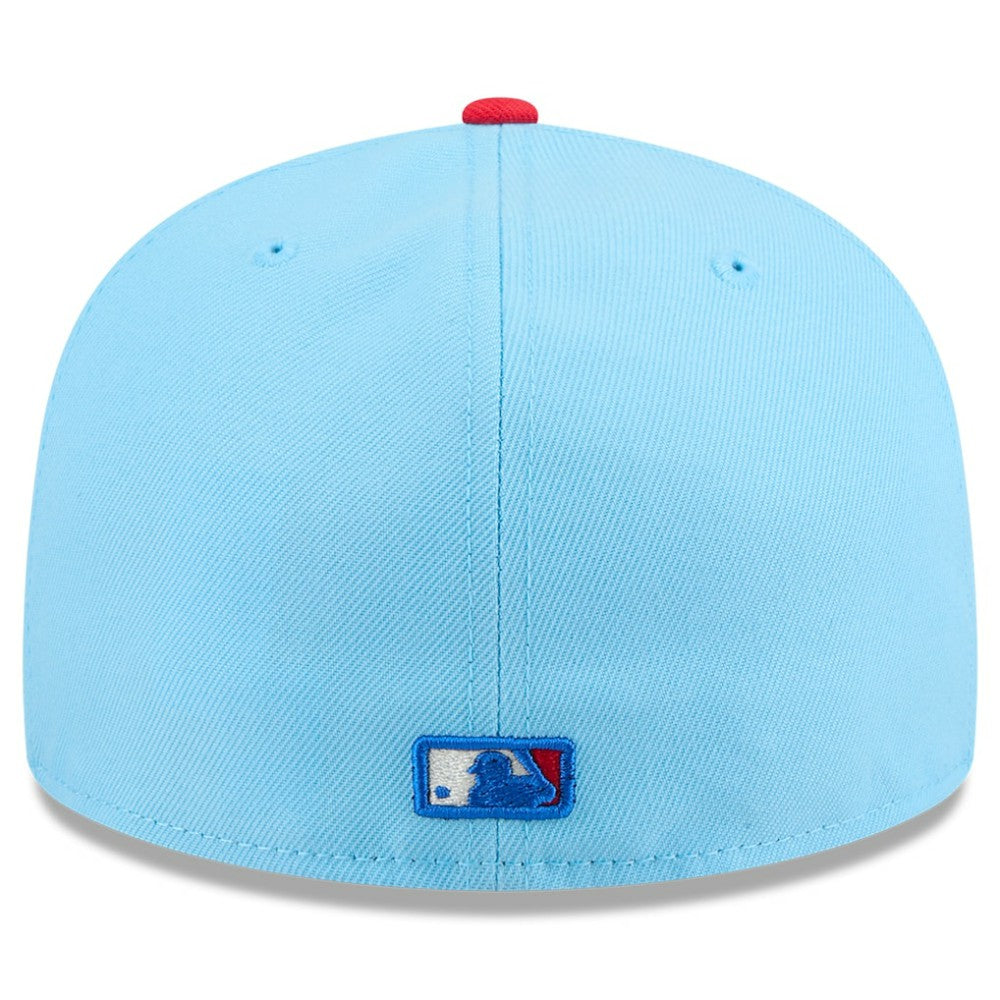 San Diego Padres New Era 2025 Fourth of July 59FIFTY Fitted Hat - Light Blue/Red Hats