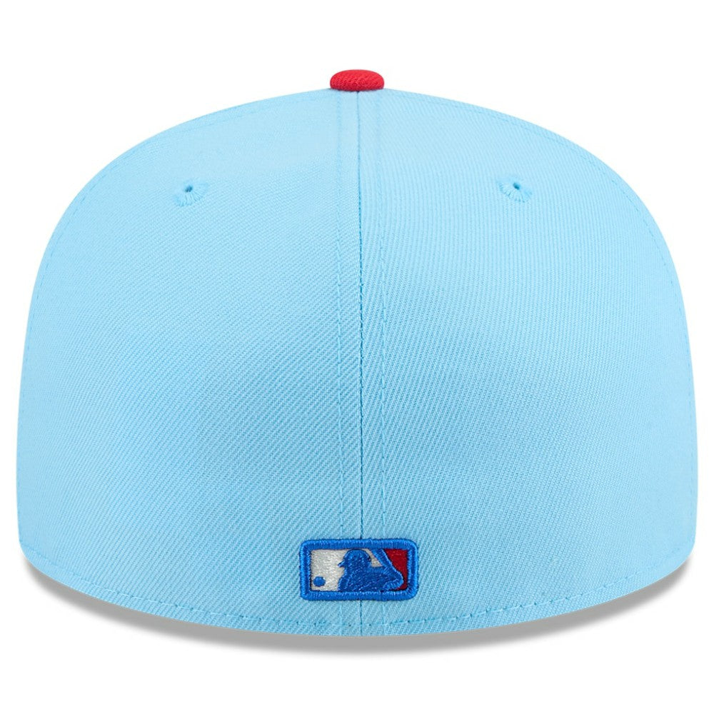 Athletics New Era 2025 Fourth of July 59FIFTY Fitted Hat - Light Blue/Red Hats