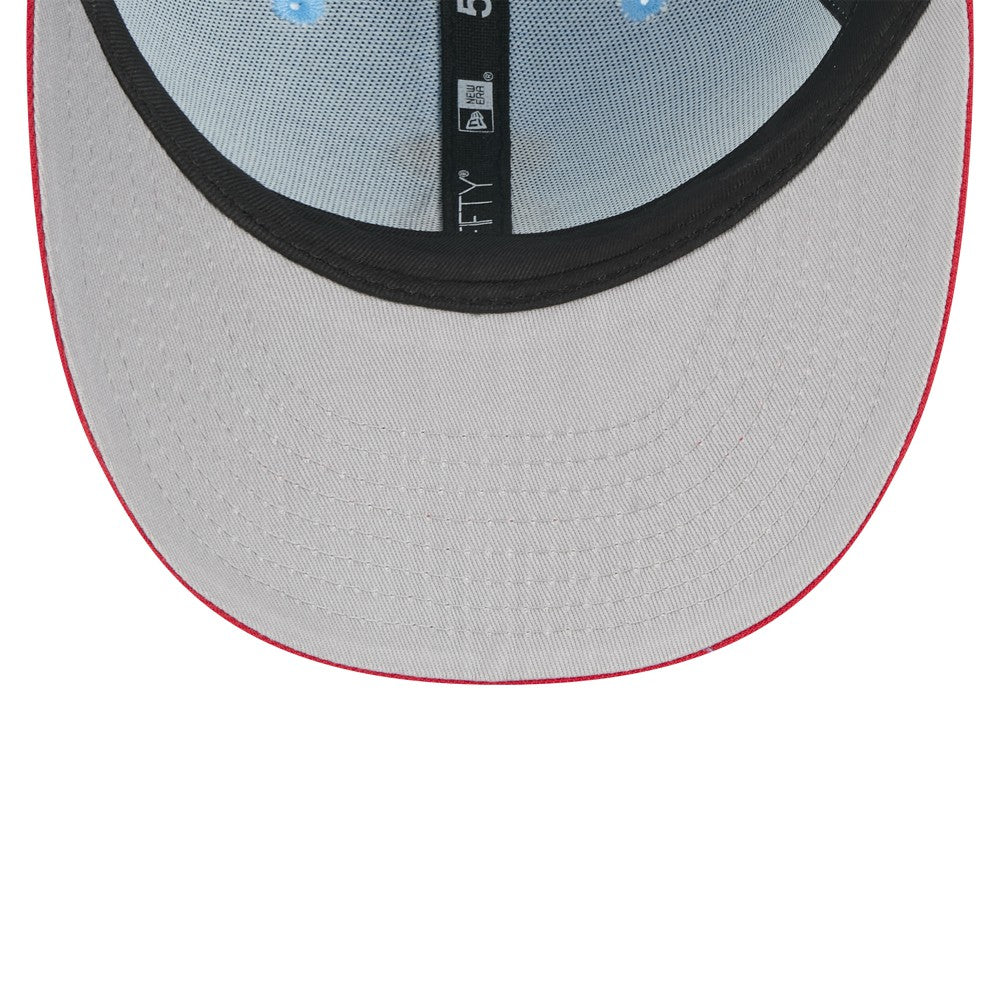 Los Angeles Angels New Era 2025 Fourth of July Low Profile 59FIFTY Fitted Hat - Light Blue/Red Hats