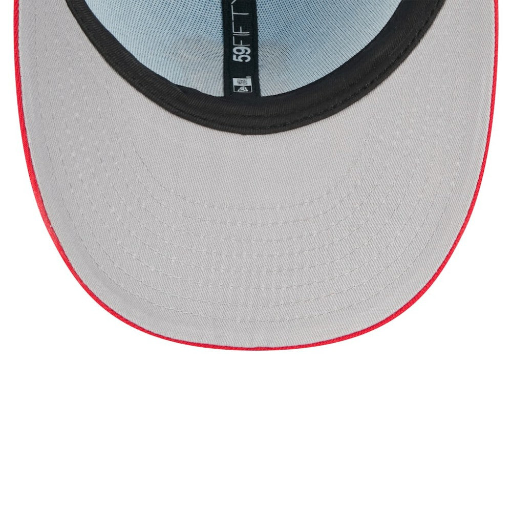 San Francisco Giants New Era 2025 Fourth of July Low Profile 59FIFTY Fitted Hat - Light Blue/Red Hats