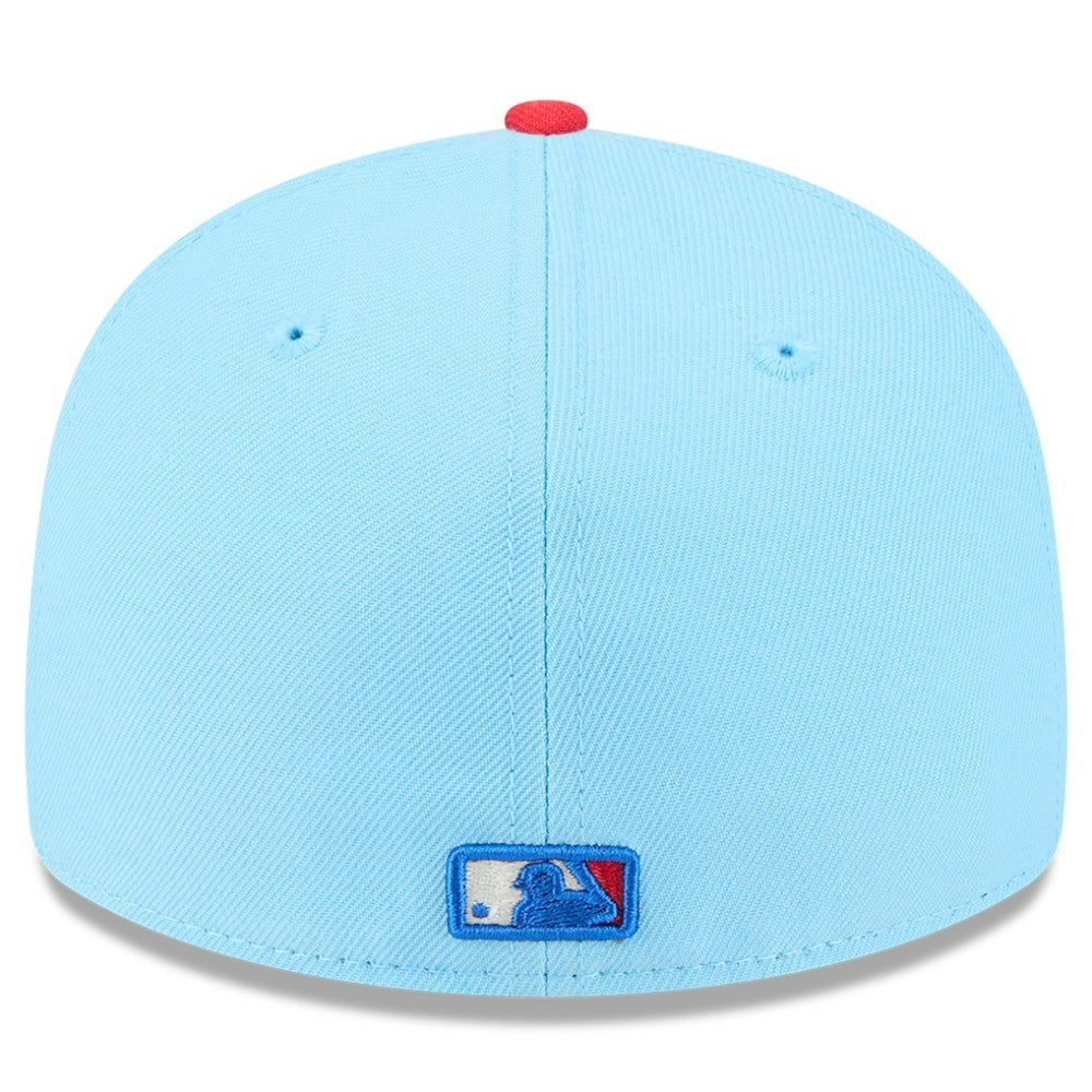 Athletics New Era 2025 Fourth of July Low Profile 59FIFTY Fitted Hat - Light Blue/Red Hats