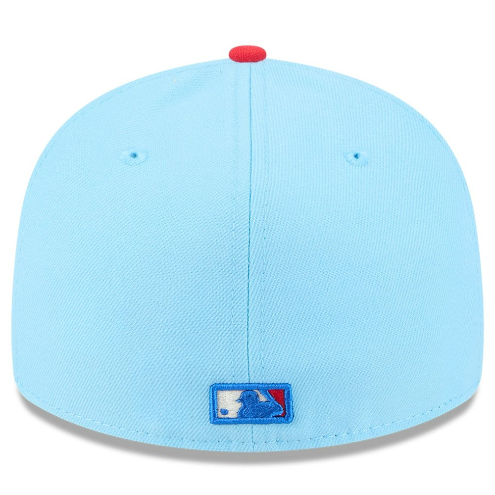 San Diego Padres New Era 2025 Fourth of July Low Profile 59FIFTY Fitted Hat - Light Blue/Red Hats