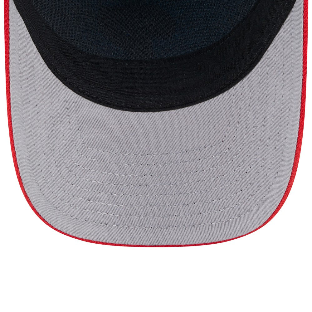 Miami Marlins New Era 2025 Fourth of July 9FORTY A-Frame M-Crown Adjustable Trucker Hat - Light Blue/Red Hats