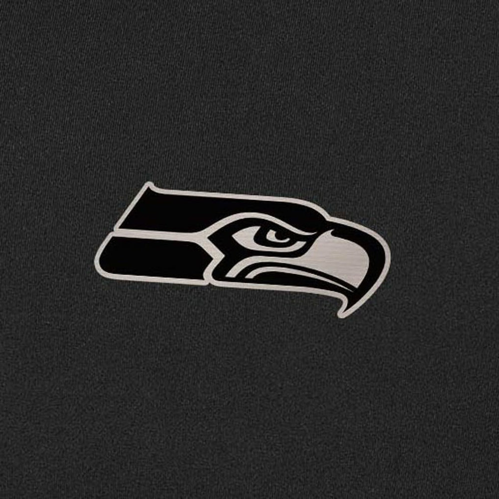 Seattle Seahawks Antigua Content Quarter-Zip Pullover Top Black