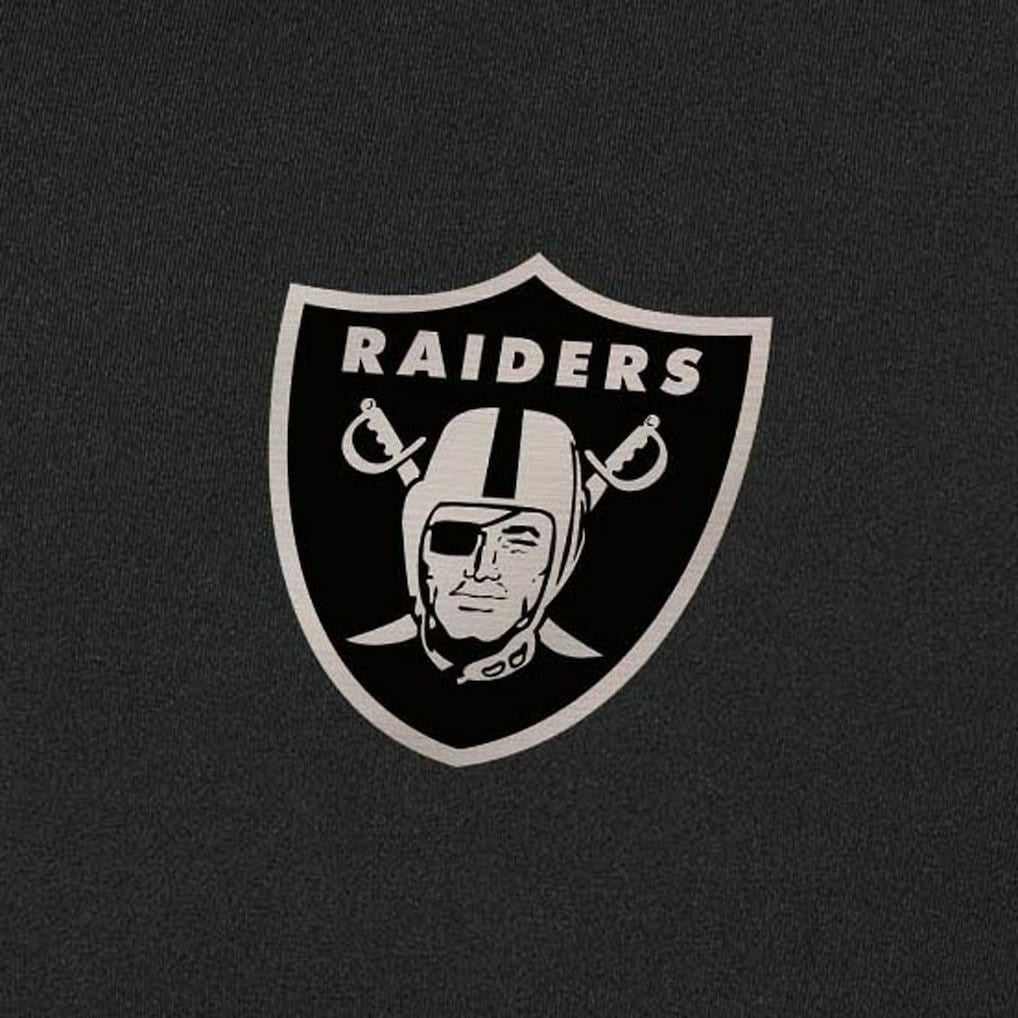 Las Vegas Raiders Antigua Content Quarter-Zip Pullover Top Black