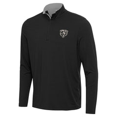 Chicago Bears Antigua Content Quarter-Zip Pullover Top Black