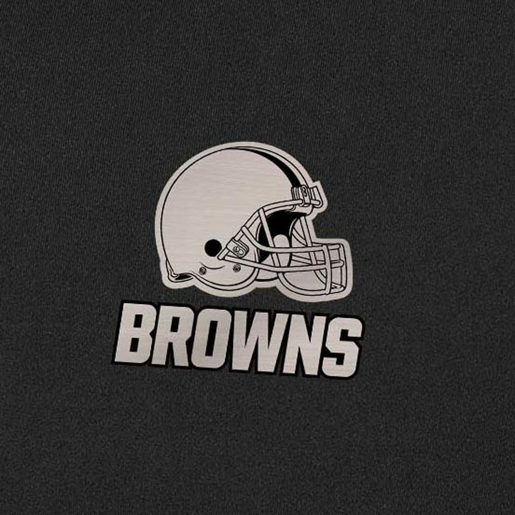 Cleveland Browns Antigua Content Quarter-Zip Pullover Top Black